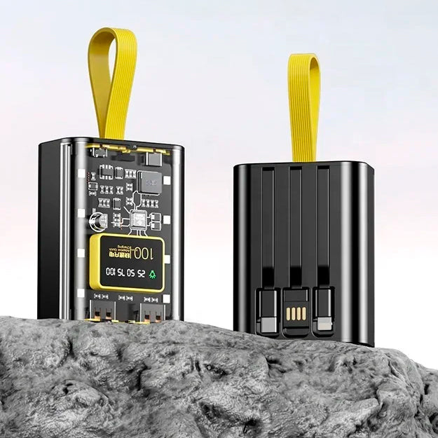 STARSHIP® Powerbank 9 en 1 de 20.000mAh - Carga hyper rápida y Linterna